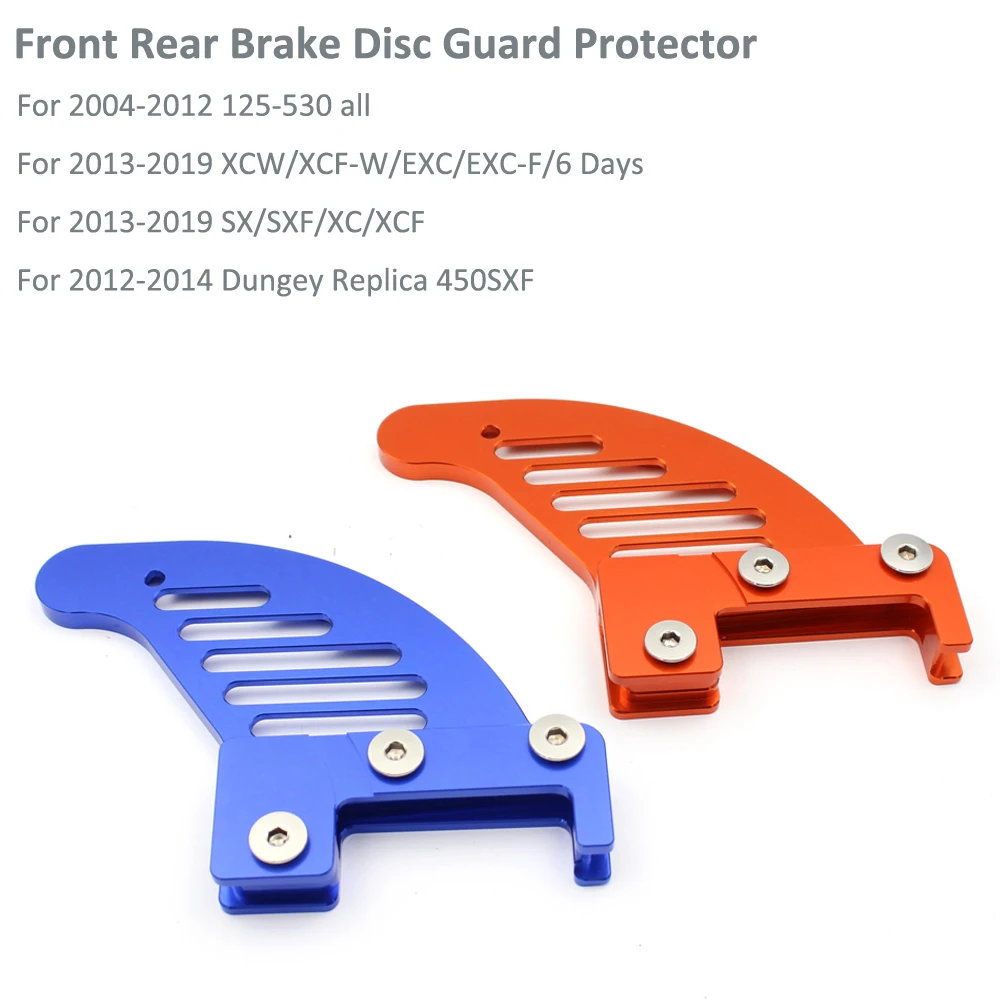 Front Rear Brake Disc Guard Protector For 125 250 200 300 350 450 500 525 530 SXF EXC XCW SX XC MXC 2004-2011 2012 2013 2014