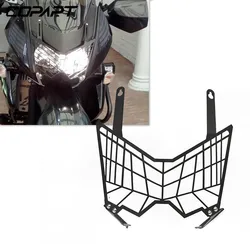 Motorcycle Accessories Headlight Head Lamp Light Grille Guard Cover Protector For Kawasaki KLR 650 KLR650 KL650E 2008-2023