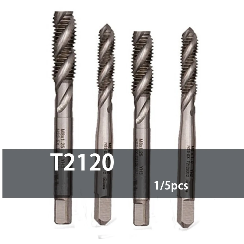 HSS-EX che lavora i rubinetti a spirale di alluminio M2 M3 M4 M5 M6 M8 M10 M12 T2120 della flauto adatto a fori ciechi di tt(ad alta efficienza
