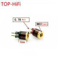 TOP-HiFi  Headphone Plug for W4r UM3x 1964 Heir 10.A IEM8.0 IEM10.0 KZ zs5/zs3  0.78mm Male to MMCX Female Converter Adapter