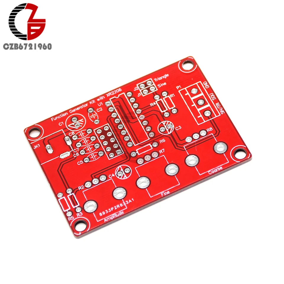 Besttoolifes XR2206 Signalgenerator DIY Kit | Funktionsgenerator für Sinusdreieck-Quadratwellenausgang | 1Hz bis 1MHz Frequenzbereich | Geringe