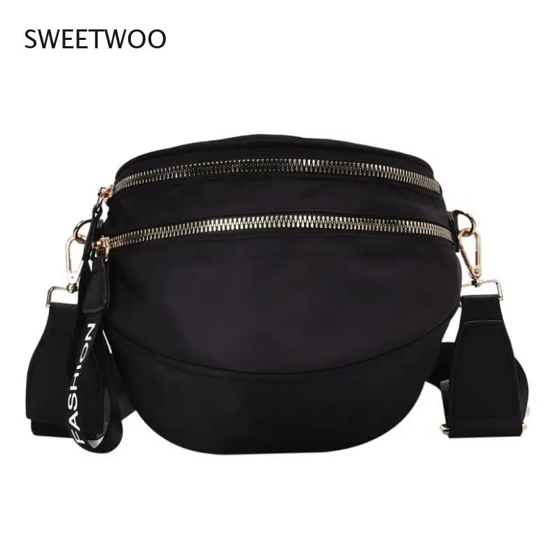 Women Large Capacity Faux Leather Waist Bag Chest Crossbody Bag Faux Leather Crossbody Bag With Phone Strap