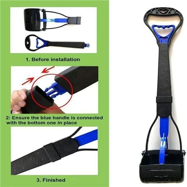 애완 동물 강아지 긴 핸들 Scooper 개 고양이 폐기물 피커 턱 똥 특종 깨끗한 쓰레기 청소 도구를 픽업 개 supplie에 대한 애완 동물 용품