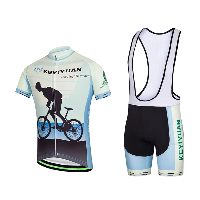 

KEYIYUAN Summer Short Sleeve Men Cycling Jersey Set Road MTB Bicycle Cycle Wear Suit Tenue Cyclisme Homme Conjunto De Ciclismo