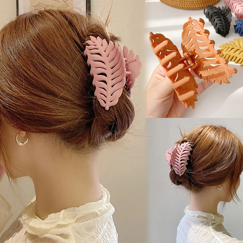 Pinzas para el pelo con hojas para mujer y niña, pinzas para el pelo con lazo, horquillas para el pelo, accesorios para el cabello