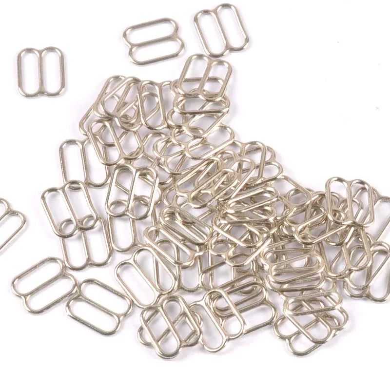 100pcs Nero Bianco Metallo/plastica Fibbia Della Cintura Dei Capelli Dei Monili Del Nastro di Regolazione Accessori FAI DA TE di Carta di Nozze