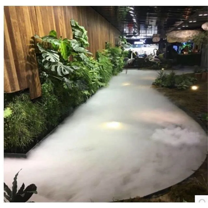 Humidificador ultrasónico de acero inoxidable, generador de niebla Industrial, nebulizador de rocalla de paisaje, difusor de agua de alta eficiencia, DC48V