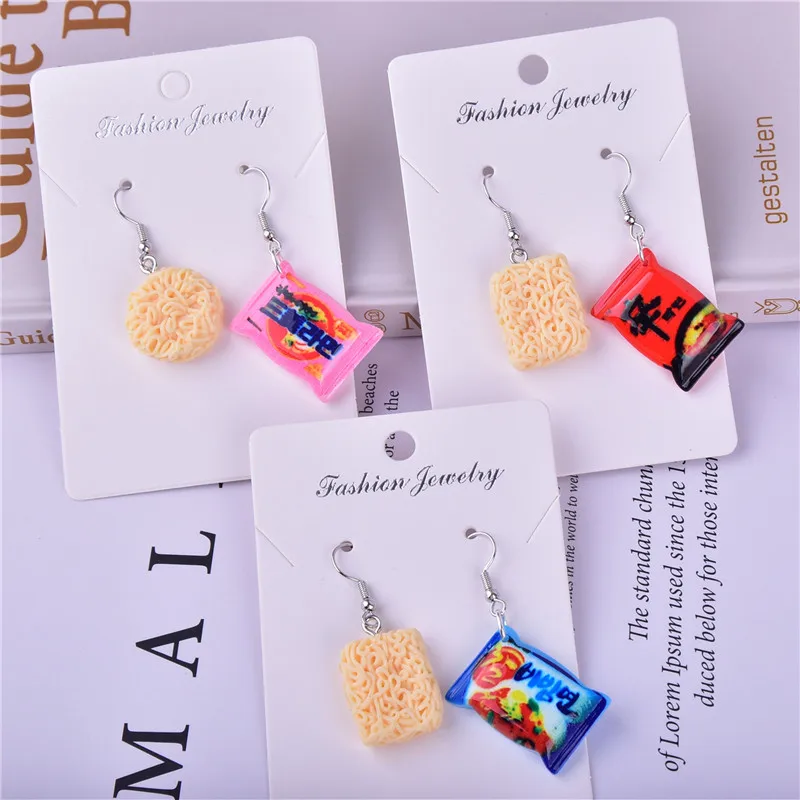 10pcs Instant noodles Resin Charms Earring  Bracelet DIY Jewelry  Making