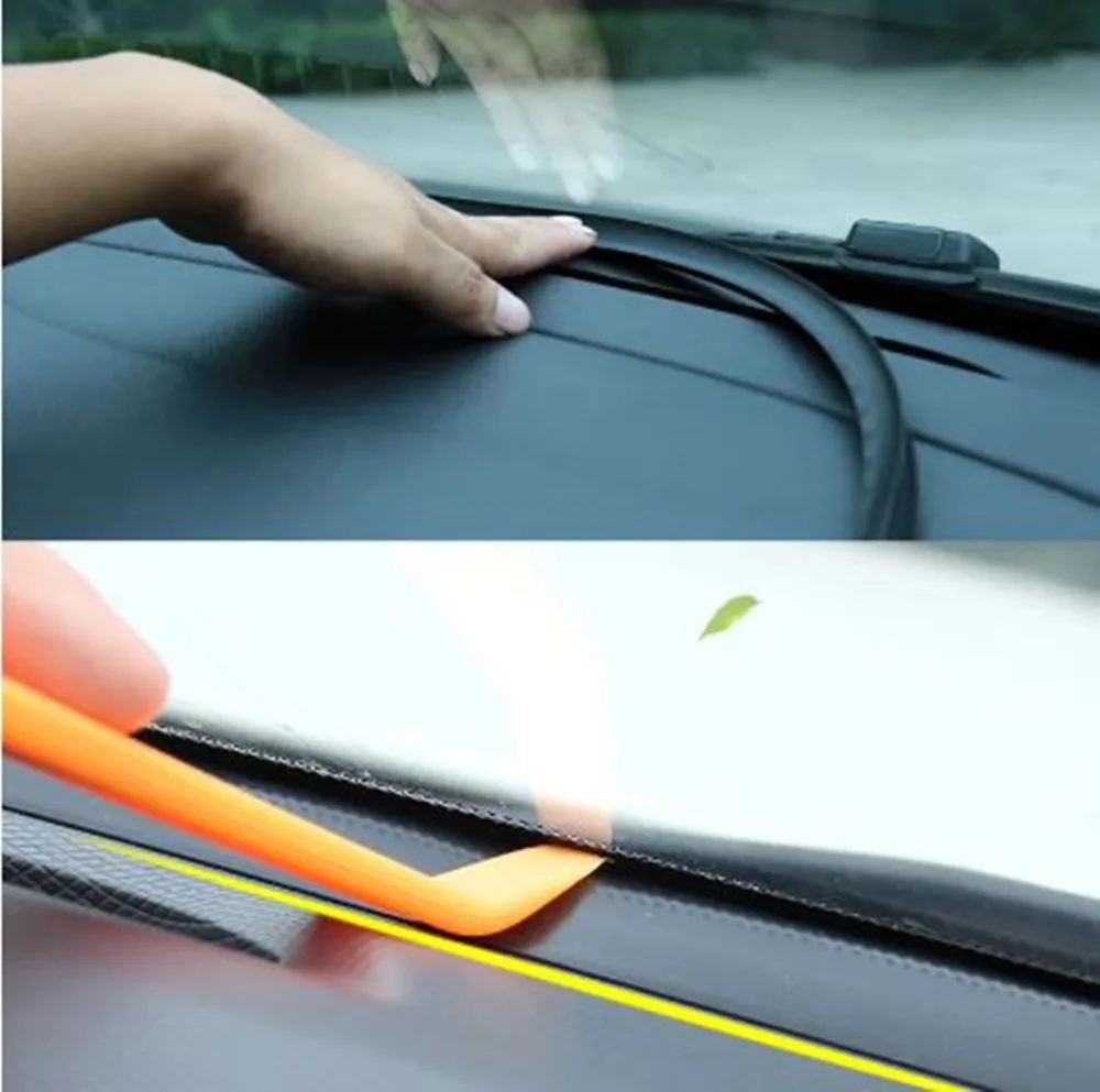 Car Soundproof Rubber Seal Dashboard Sealing Strip Styling Sticker For Honda Civic Accord Chevrolet Cruze Volkswagen Golf 4 5 7