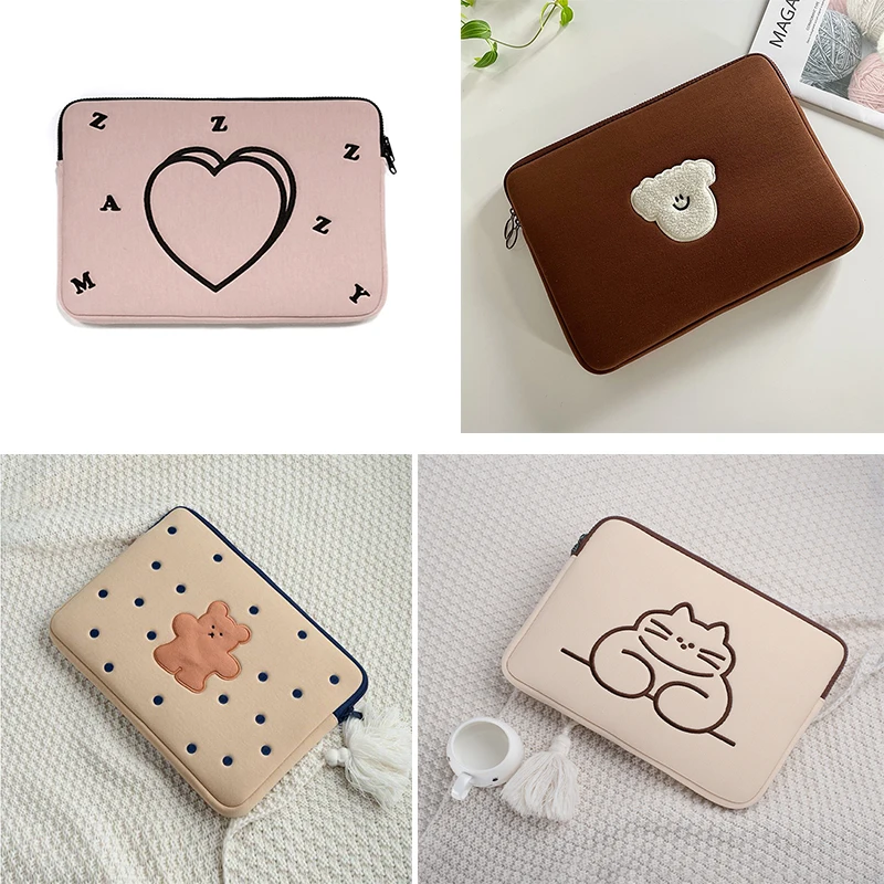 

cute cartoon macbook air 13 case pro girls laptop sleeve bag notebook cover 11.6 12 13.3 14 15 15.6 for asus acer xiaomi dell hp