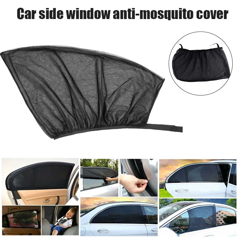 

Spot Car Side Window Sun Shade UV Protection Anti Mosquito Window Breathable Mesh Net Universal 2 Pack for Front/Rear Window