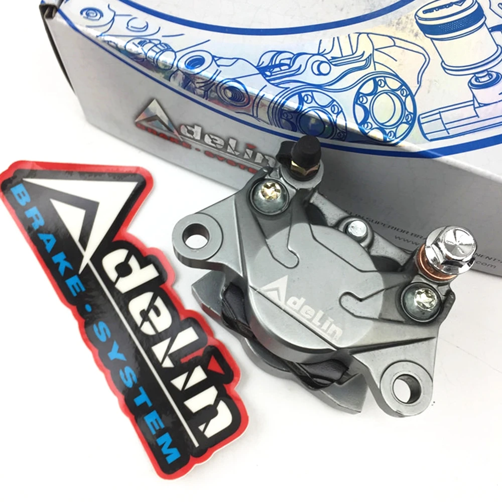 Adelin ADL-17 motorcycle 34mm double piston Rear brake calipers 84mm mounting for Honda Yamaha Ducati Kawasaki Vespa RSZ Modify