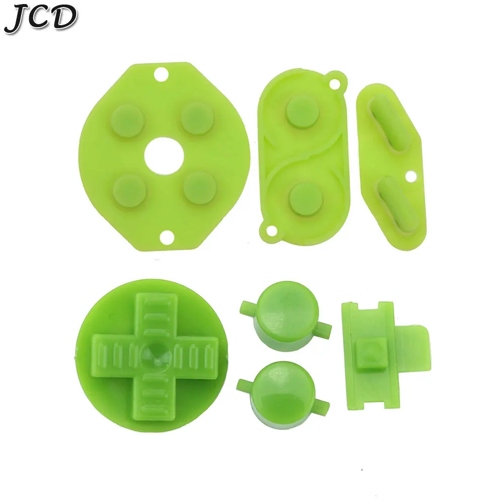 JCD Rubber Conductive D-pad Buttons for GameBoy Classic for GB DMG A B buttons DiIY Button Set Replacement