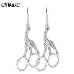 Umitive Stainless Steel Embroidery Scissors Bird Style mini Scissors kindergarten supplies Styling Tools crafts kids