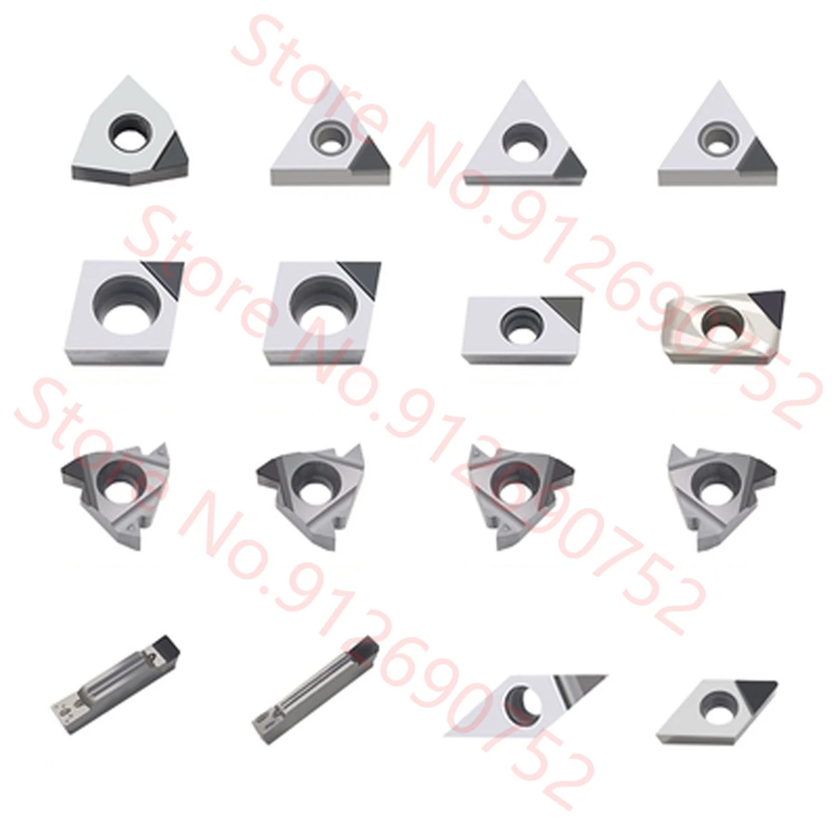 Vbgt110302 pcd/vbgt110304 pcd/vbgt160404 pcd carboneto de inserção 2 pçs/caixa