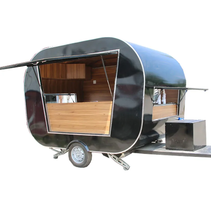 

Coffee Caravan Mobile Bar Food Truck Trailer Catering Equipment Kitchen Food Processing Hot Dog Ice Cream Cart Vending Kiosk