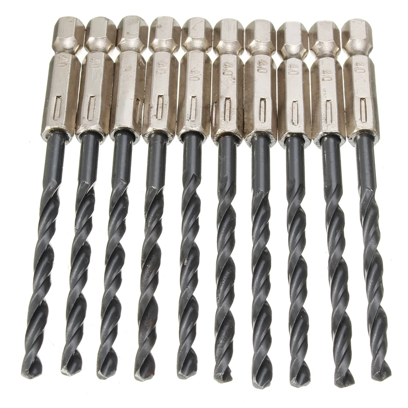 Nuovo 10 pz/set di Perforazione del Metallo Torsione Punta del trapano 3 millimetri Micro HSS Twist Drilling Auger bit per Trapano Elettrico Strumento Accessorio