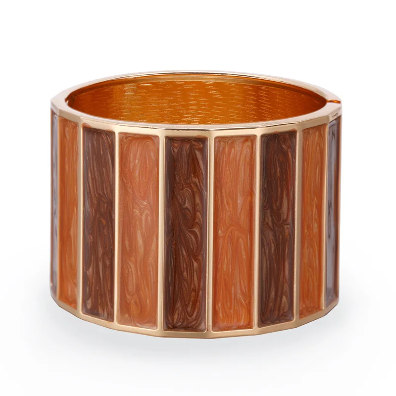 Punk Dripping Oil Alloy Cuff Bangles Bracelets For Women Fashion Jewelry Statement Big Metal Bangle Wholesale