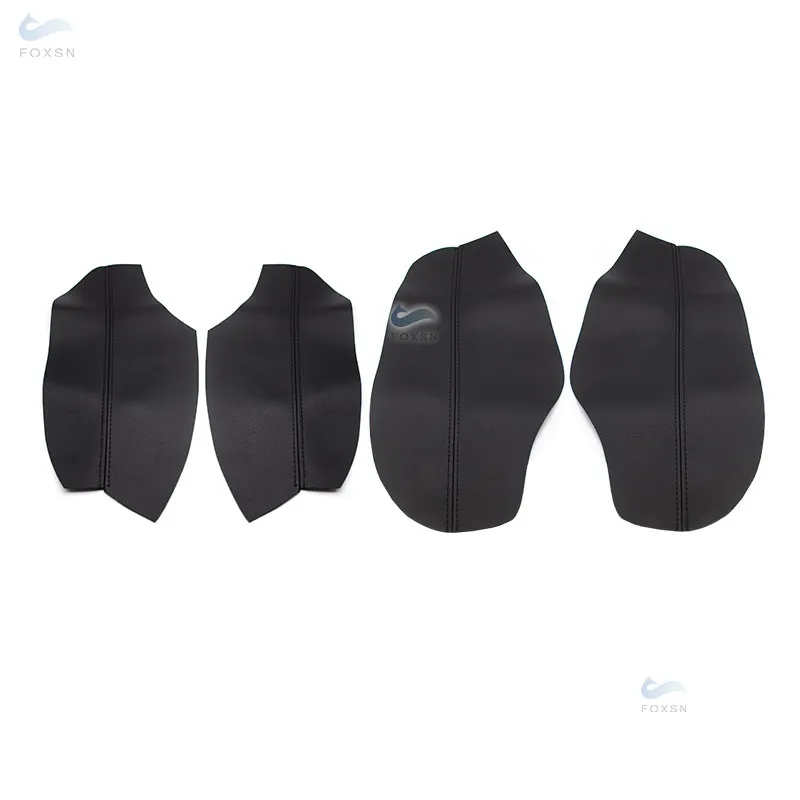 for Mazda CX-5 2012 2013 2014 2015 2pcs Microfiber Leather Door Handle Panels Armrest Covers Protective Trim with Mount Fittings