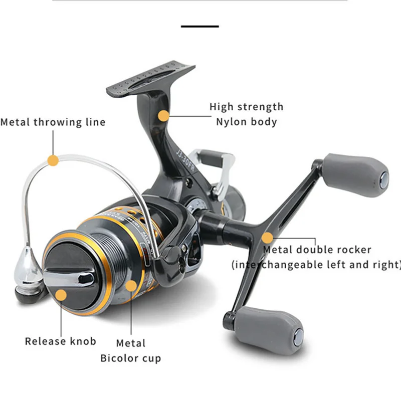 DEUKIO Fishing Reel Spinning Reels Strong Double Drag12kg Molinete Carretilha De Pesca Olta Makaralar Accessorie baitrunner reel