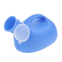 Urinals for Men 2000ml Thick Plastic Mens Bedpan Bottle with Lid - Spill Proof Urinary Bottle Male Urinal Pee Bottle