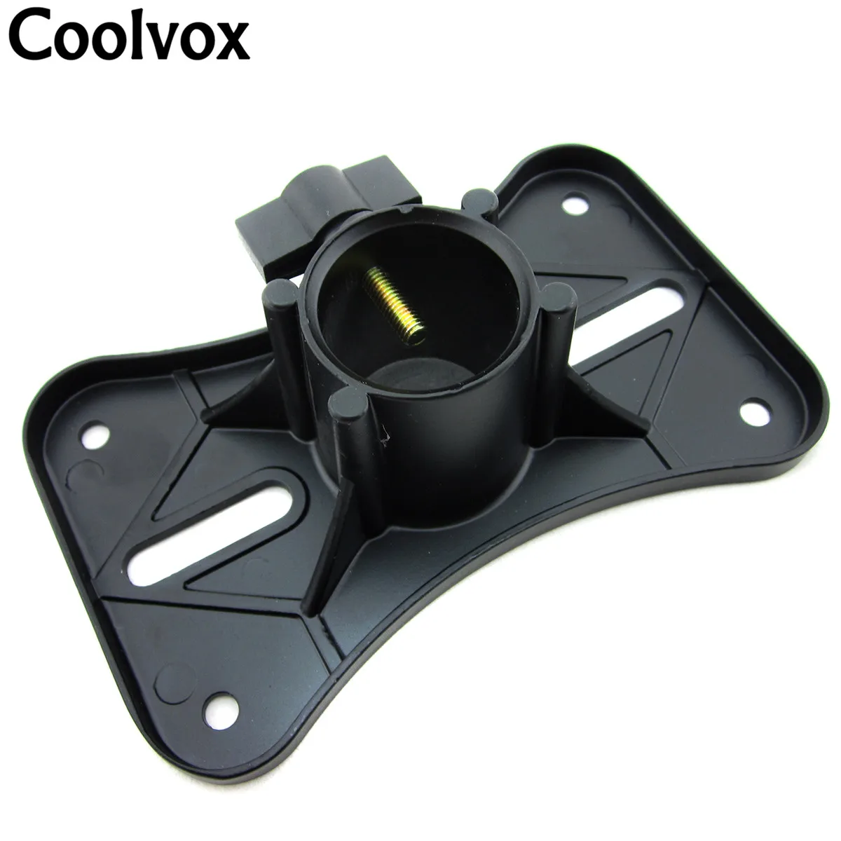 Coolvox Metal Universal Speaker Stand Tray Floor Iron Bottom Seat Stage Sound Stand Mounting Hole Base For Below 15 inch Speaker
