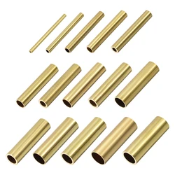 10Pcs Brass Round Tube 2-10mm OD 0.5mm/1mm Wall Thickness 30mm Length Seamless Pipe Tubing for DIY Crafts Macrame Wall Hanging