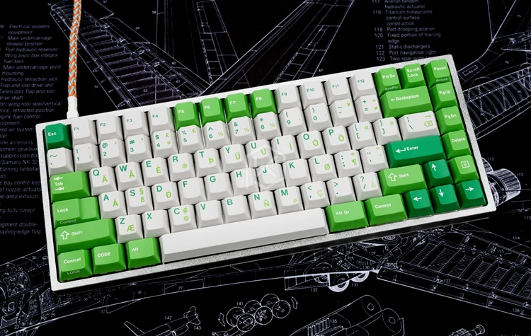 Xd84 pro 75% eepw84カスタムメカニカルキーボードは、TKG-TOOLSのアンダーグローrgbpcbをサポートし、kle kimeraコアの多くのレイアウトをプログラムしました