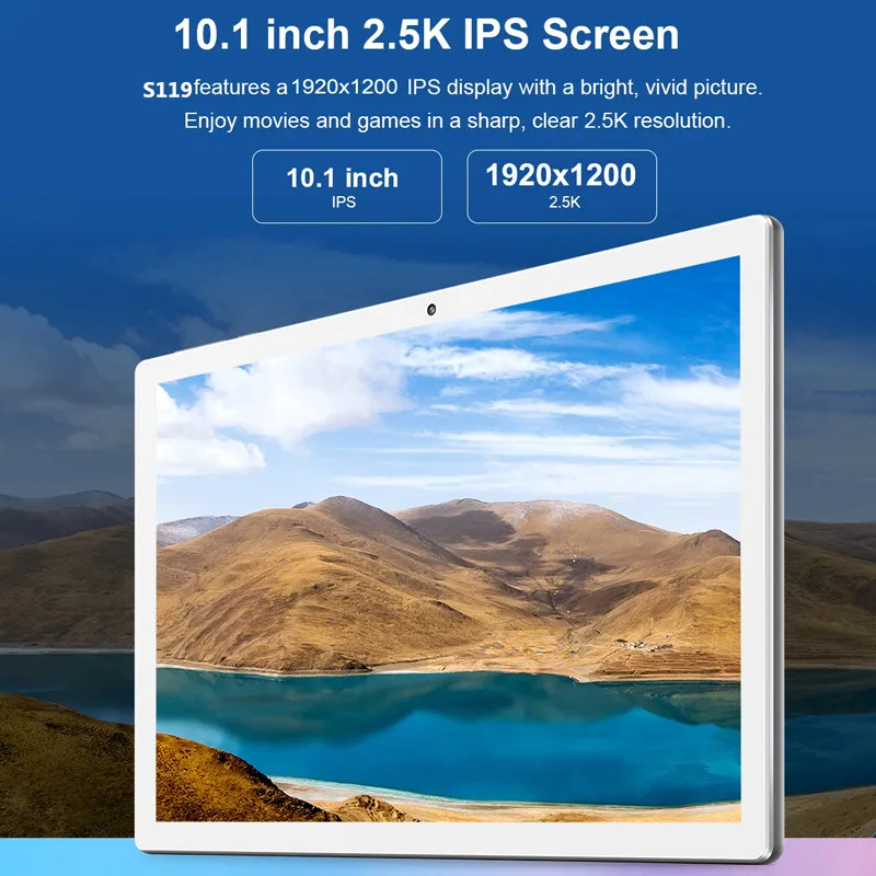 5G Wifi แท็บเล็ตพีซี10นิ้ว Android 8.0 1920*1200 10 Deca Core MTK6797 6GB RAM 128GB ROM Type-C GPS Wifi สนับสนุน PUBG เกม