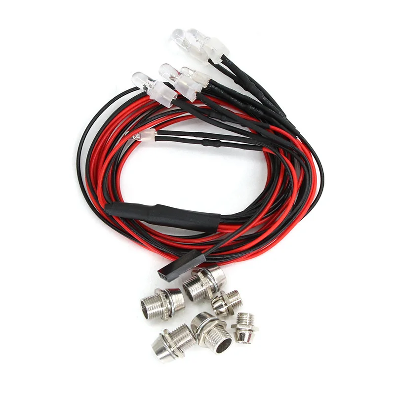 2/3/4/6/8 Lichter 70 cm Länge RC LED Nacht Scheinwerfer Scheinwerfer 3/5mm LED Licht für Modell Drift Crawler Auto Für RC Auto – Detail 19