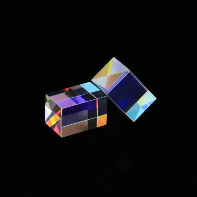 16*16*25mm Optical Prism Hexahedral Prism Creative Gift of Cubic Science Cube Diamond Mirror Rainbow Light for Photography