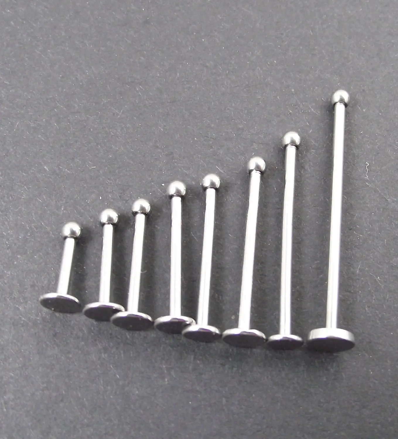 2 Pieces 2mm mini ball invisible Labret Ring Stainless Steel Lip rings Face Ring dimple Rings Tragus Helix Body Piercing Jewelry