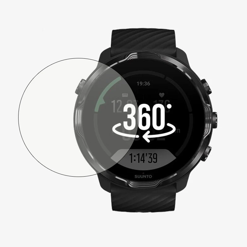 Suunto 7-واقي زجاجي مقوى للساعة الذكية ، طبقة واقية شفافة للساعات الرياضية