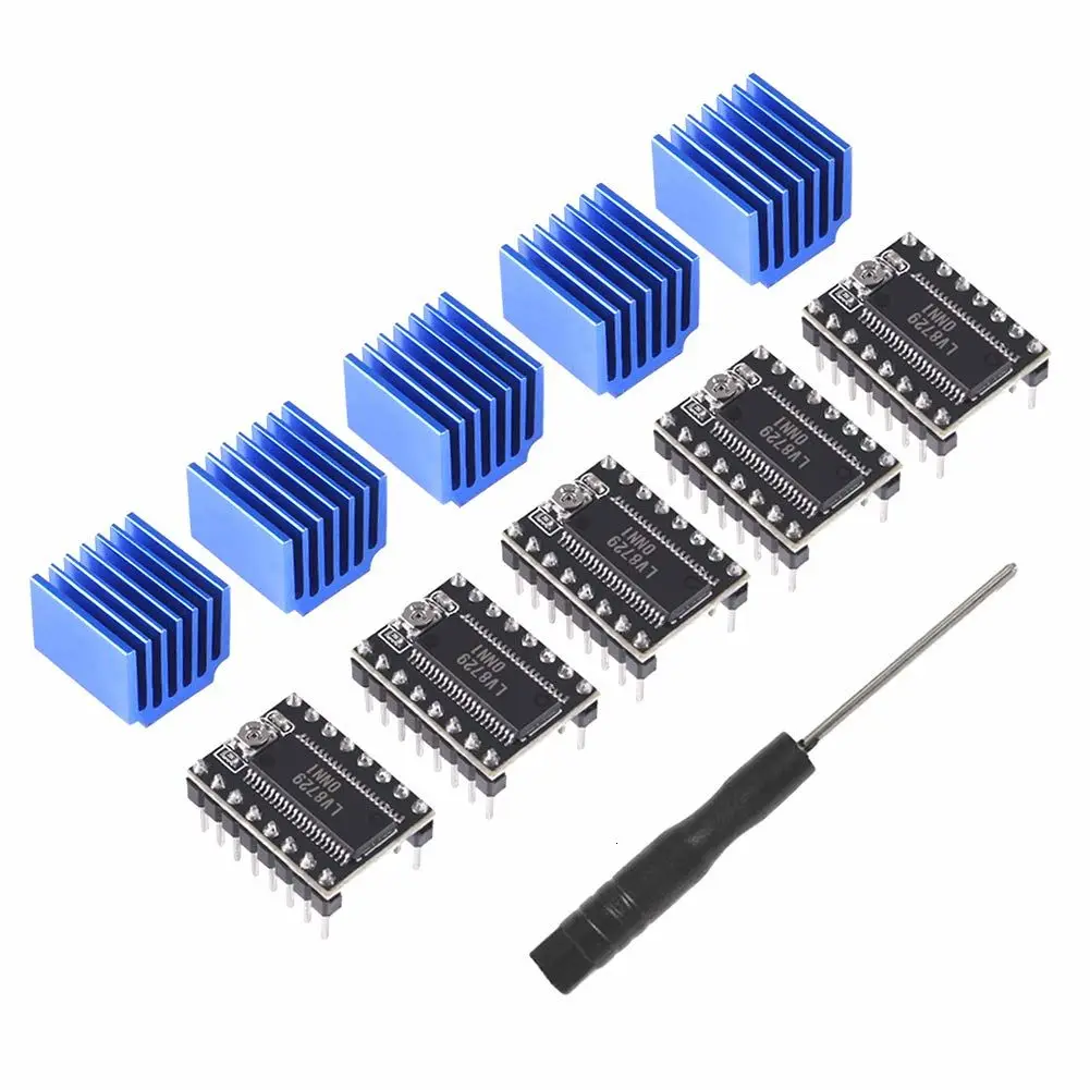 3D เครื่องพิมพ์ LV8729 Stepper Motor โมดูลสำหรับ LV8729 Stepper ไดร์เวอร์ฮีทซิงค์4ชั้นพื้นผิว Ultra Driver
