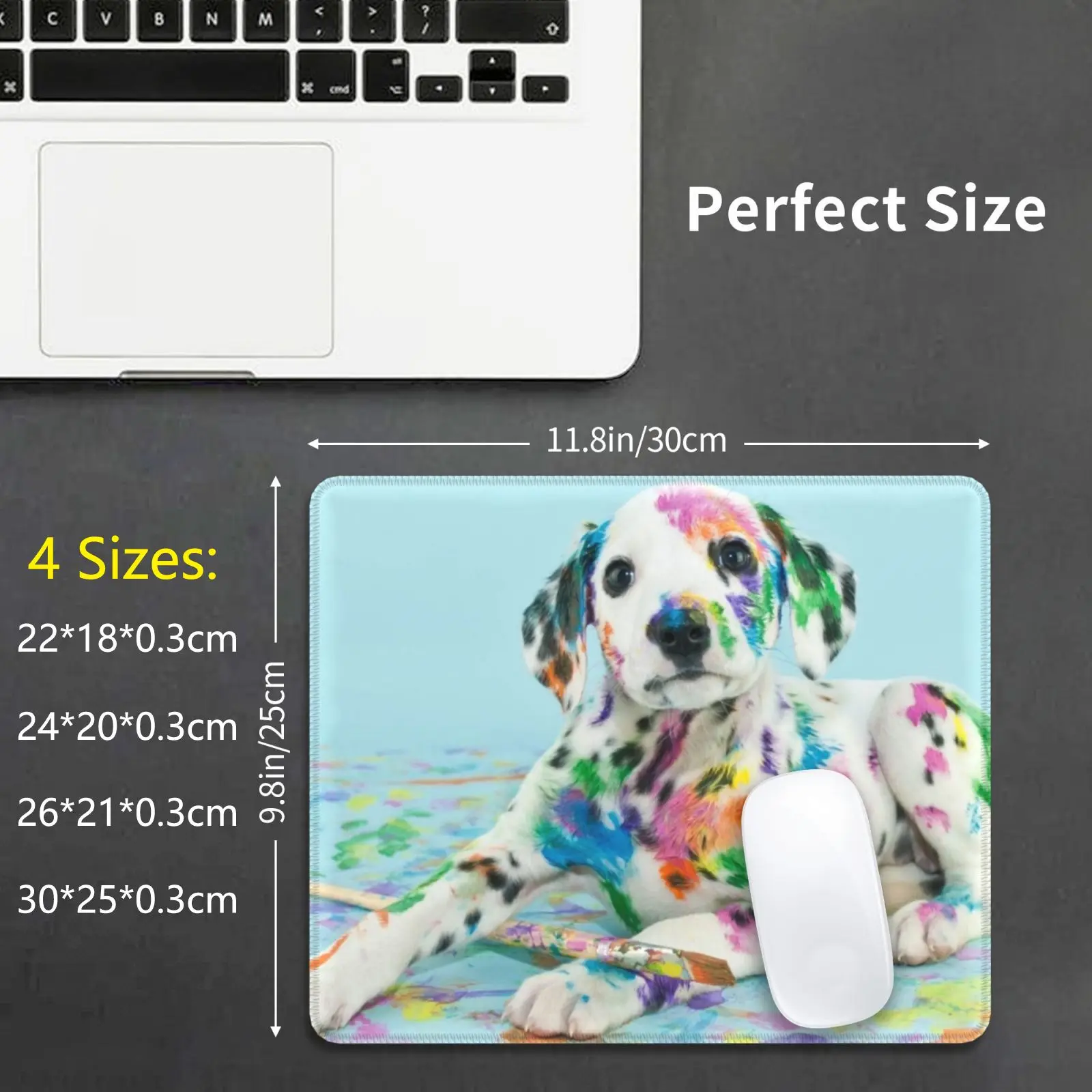 Dalmatian Puppy , Cute Skoda , Small , White Baby , Funny Prints Mouse Pad DIY Print Dalmatian Puppy