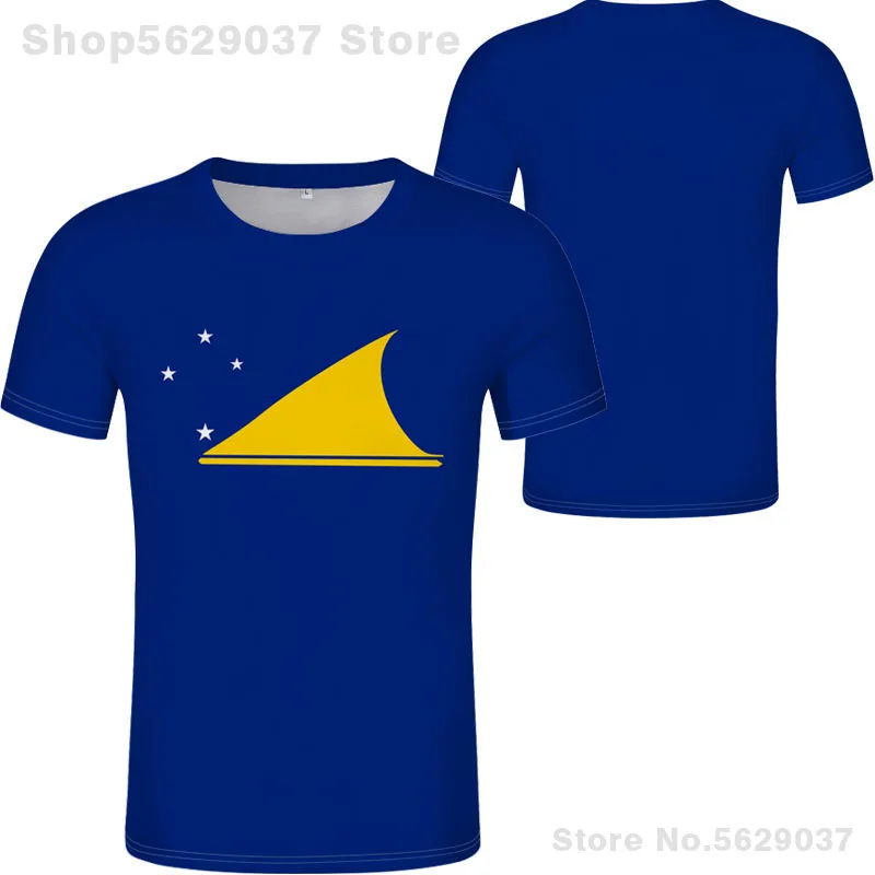 Tokelau Islands T Shirt Diy Free Custom Made Name Number Tkl T-Shirt Nation Flag Country College Print Text Photo Logos Clothing