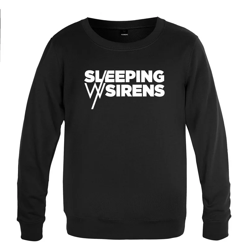 SLEEPING WITH SIRENS Rock Sweatshirts Men Spring Autumn Long Sleeve O-Neck Pullover Casual Man Hip Hop Streetwear Fitness Hoody