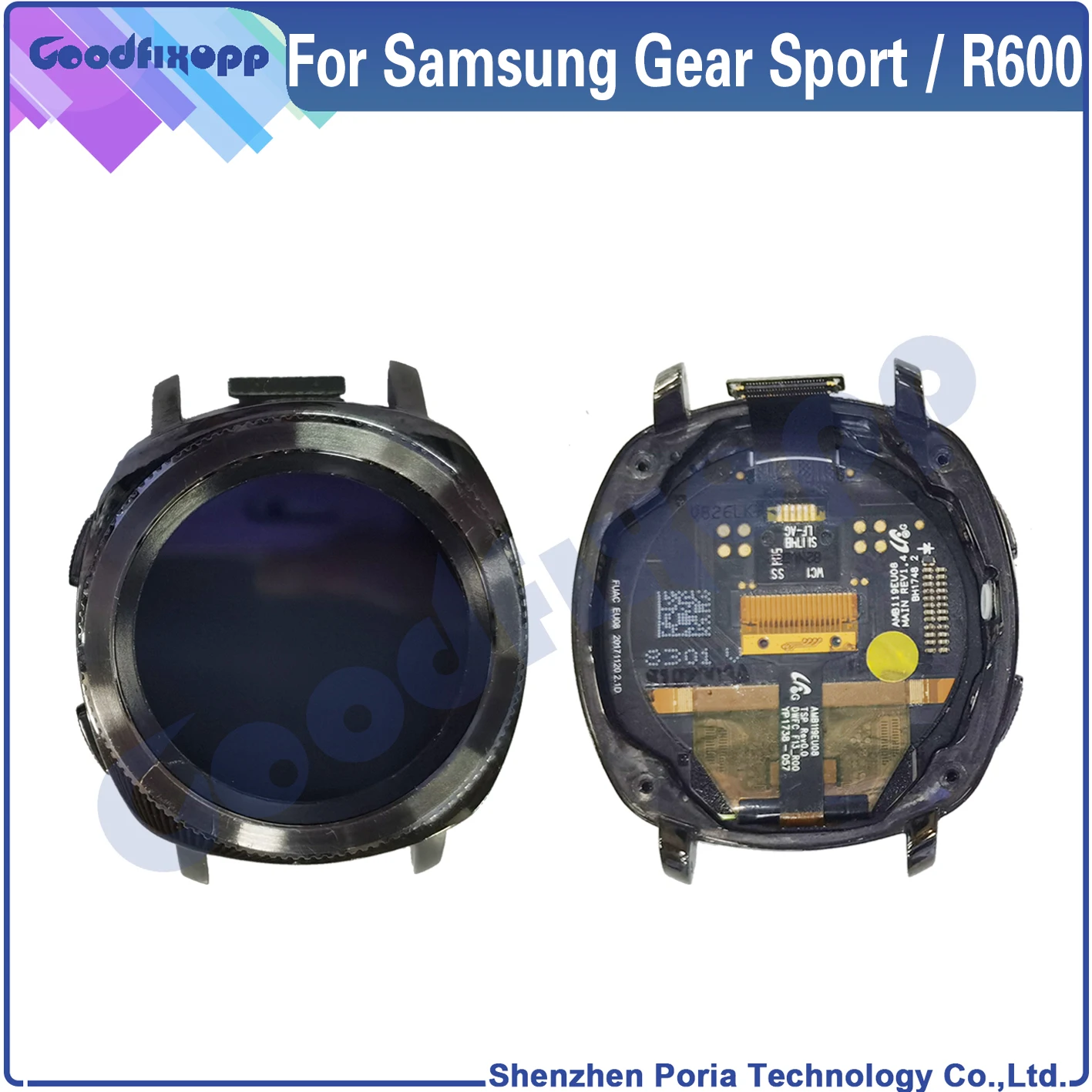 For Samsung Gear Sport R600 SM-R600 LCD Display Touch Screen Digitizer Assembly Replacement