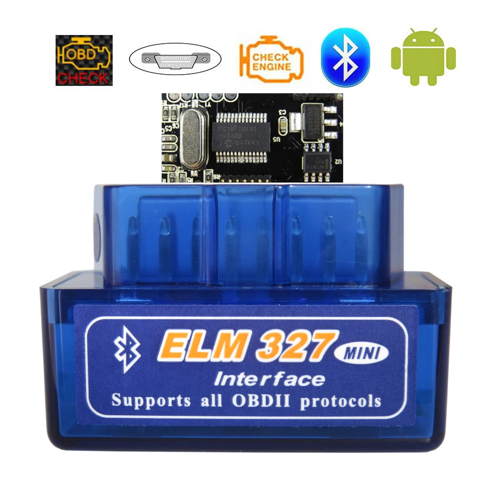 OBD2 Scanner ELM327 Bluetooth V1.5 OBDII Car Diagnostic-Scanner For Android ELM 327 Bluetooth2.0 Code Reader Diagnostic Tools