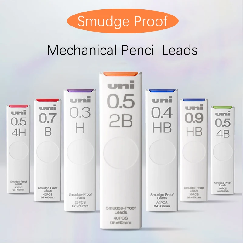 1tube Smudge Proof Mechanical Pencil Leads UL-S More Dark Lead HB B 2B 0.3/0.5/0.7/0.9mm Student Stationery Supplies