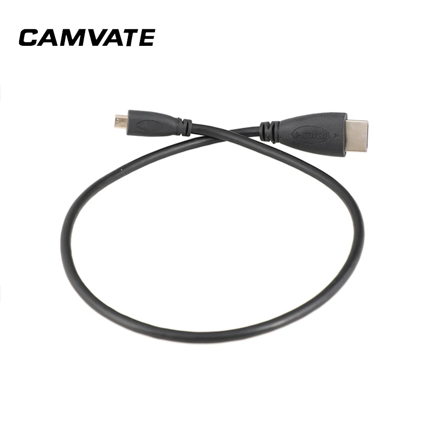 CAMVATE-موصل معدني Mirco HDMI (النوع D) إلى HDMI (النوع A) ، متوافق مع 720P/1080i/1080P Full HD (طول 20 بوصة)