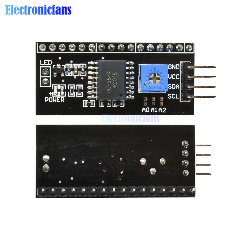 Iic/I2C Interface LCD1602 Adapter Plaat Board 5V Lcd Adapter Converter Module Voor LCD1602 2004 Lcd