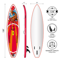 FUNWATER Sup board stand-up surfboard inflatable paddle board surfboard isup inflatable stand-up water sports