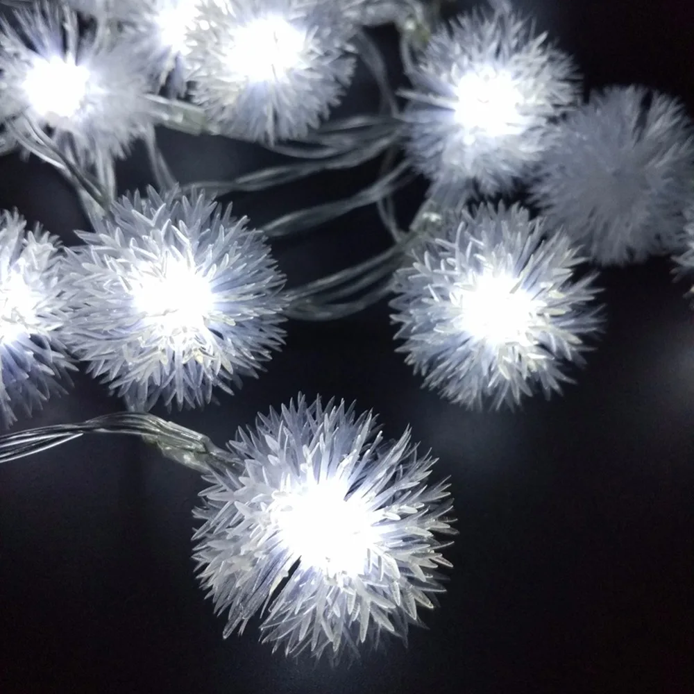 White Snow ball for F5 LED Light Decorative for LED Garland 50/100pcs Wedding Christmas Home Decoration led Accessories