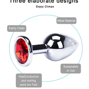هزاز الجنس المعدني ألعاب الشرج للنساء منتجات الجنس الكبار للرجال S الصلب سدادة قطنية غير مألئ الشرج التوصيل دسار الجنس اللعبلعب الشرج أفضل 10 مبيعات أرنب بعقب التوصيل - رقم 2