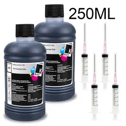 Universal Ink Refilled Dye Kit Compatible For HP Canon Epson Brother Deskjet Printers EcoTank Cartridges CISS Ink