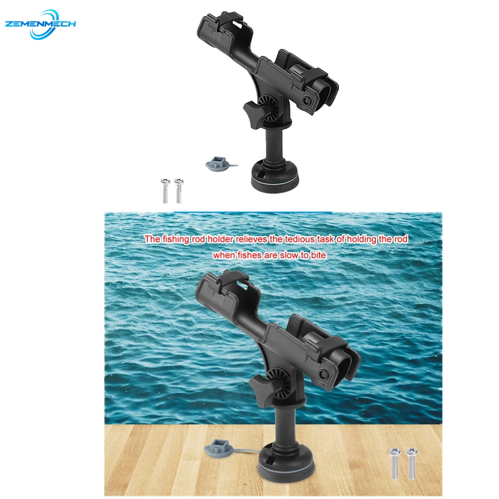 

2PCS 360 Adjustable Removable Fishing Rod Pole Holder Stand For Fishing Rod Spinning Tackle Boar Kayak Inflatable Pontoon Yacht