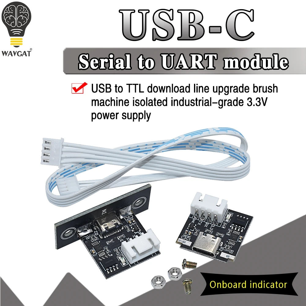 Isolated USB to TTL USB-C to serial port UART module Download line upgrade brush industrial-grade 3.3V
