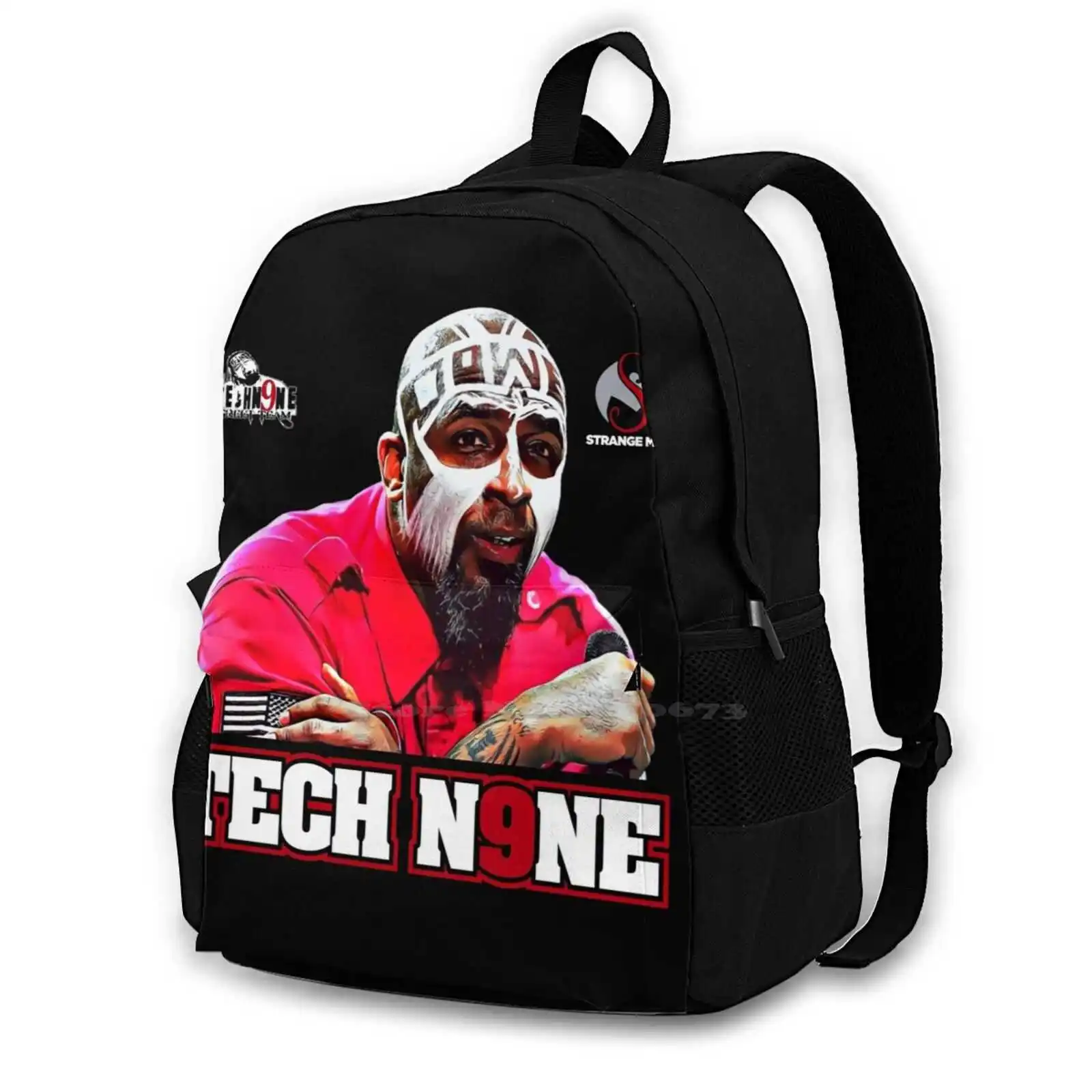 Tech Nueve New Arrivals Unisex Bags Student Bag Backpack Tech Nine Hip Hop Rapper Tech 9 Technician Technine Cool Cup Dance Fan