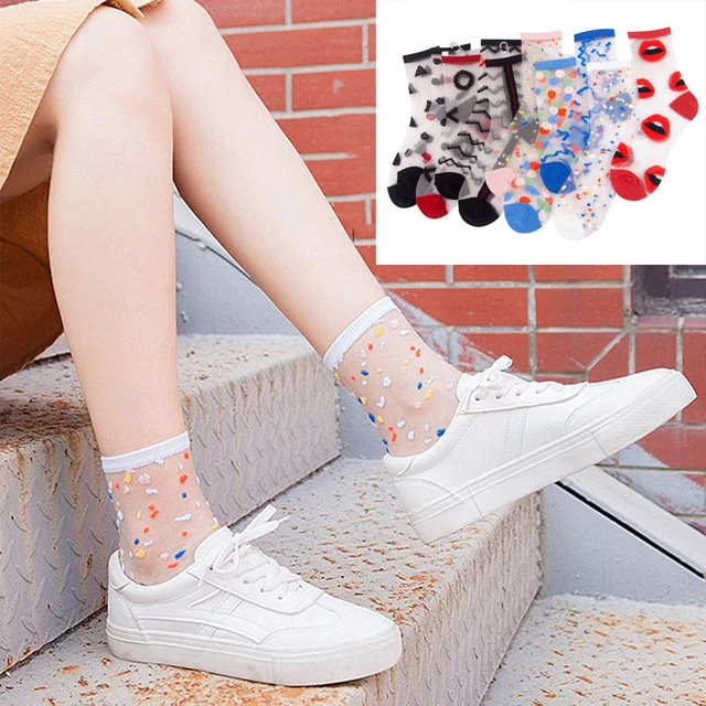 Sheer fashion socks deals